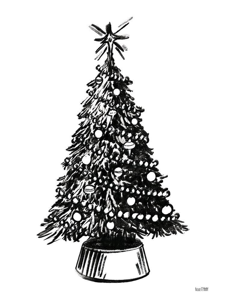 Farmhouse Christmas Tree art print by House Fenway for $57.95 CAD