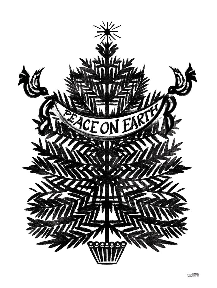Peace on Earth Tree art print by House Fenway for $57.95 CAD