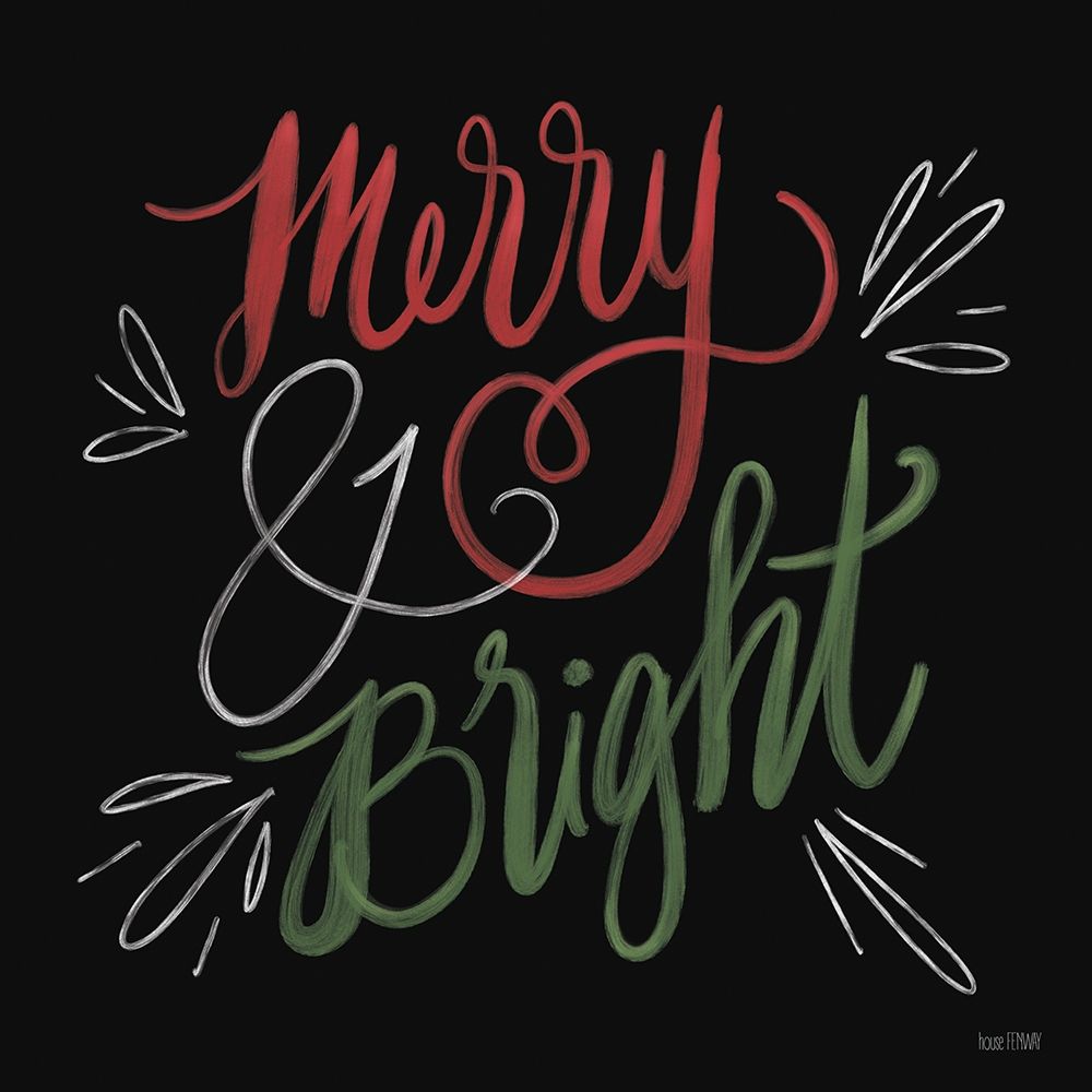 Merry And Bright art print by House Fenway for $57.95 CAD