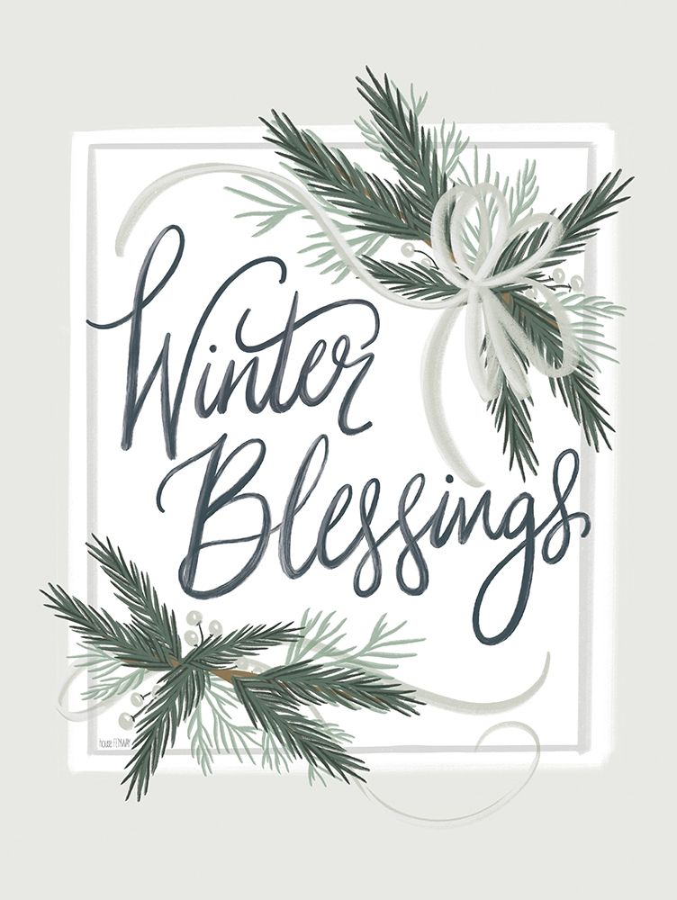 Winter Blessings art print by House Fenway for $57.95 CAD
