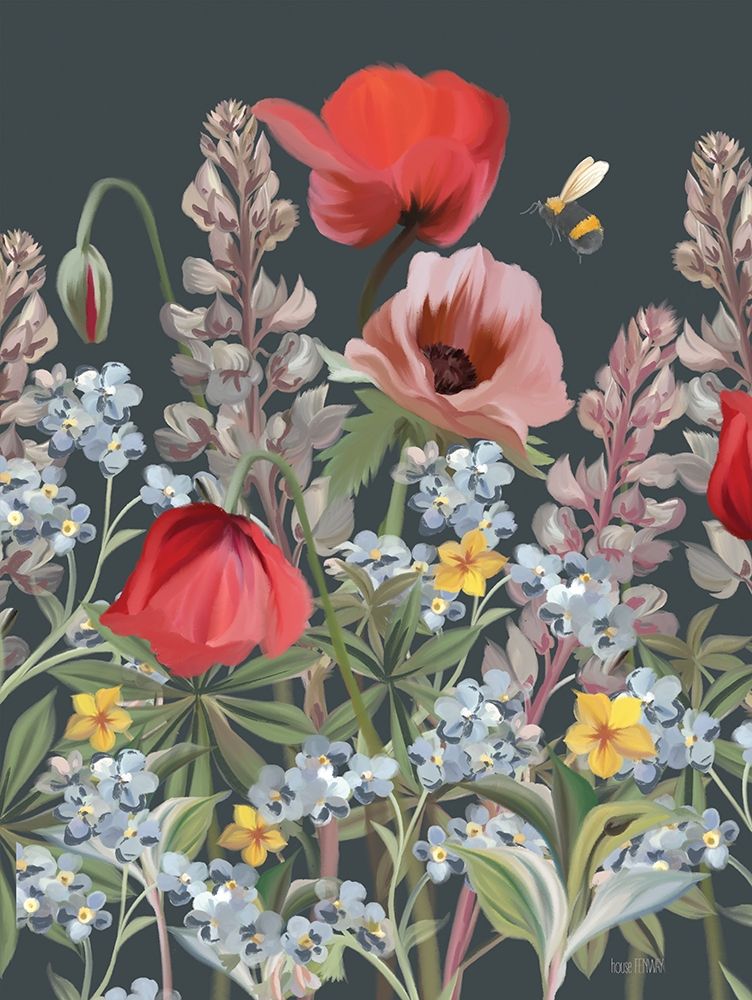 Summer Garden Buzz art print by House Fenway for $57.95 CAD