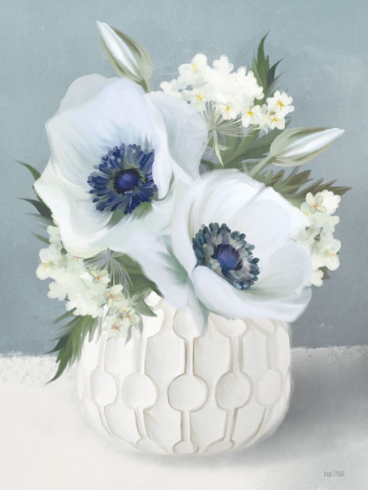 Anemones in Blue II art print by House Fenway for $57.95 CAD