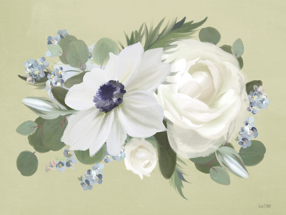Anemone in Sage I art print by House Fenway for $57.95 CAD