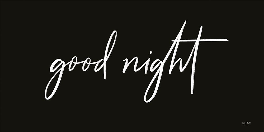 Good Night art print by House Fenway for $57.95 CAD