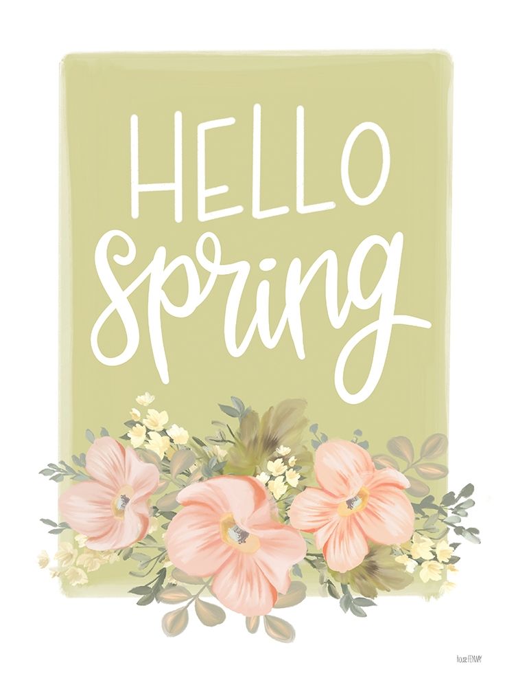 Hello Spring Floral art print by House Fenway for $57.95 CAD