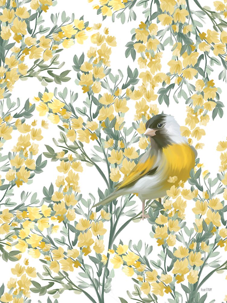 Yellow Spring Finch art print by House Fenway for $57.95 CAD