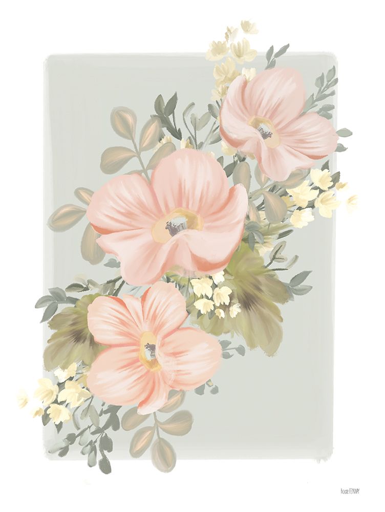 Pink Poppy Sprig art print by House Fenway for $57.95 CAD