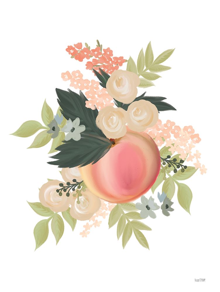 Spring is Peachy I art print by House Fenway for $57.95 CAD