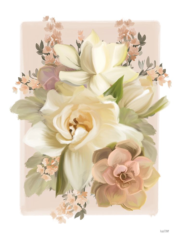 Spring Passion Bouquet art print by House Fenway for $57.95 CAD