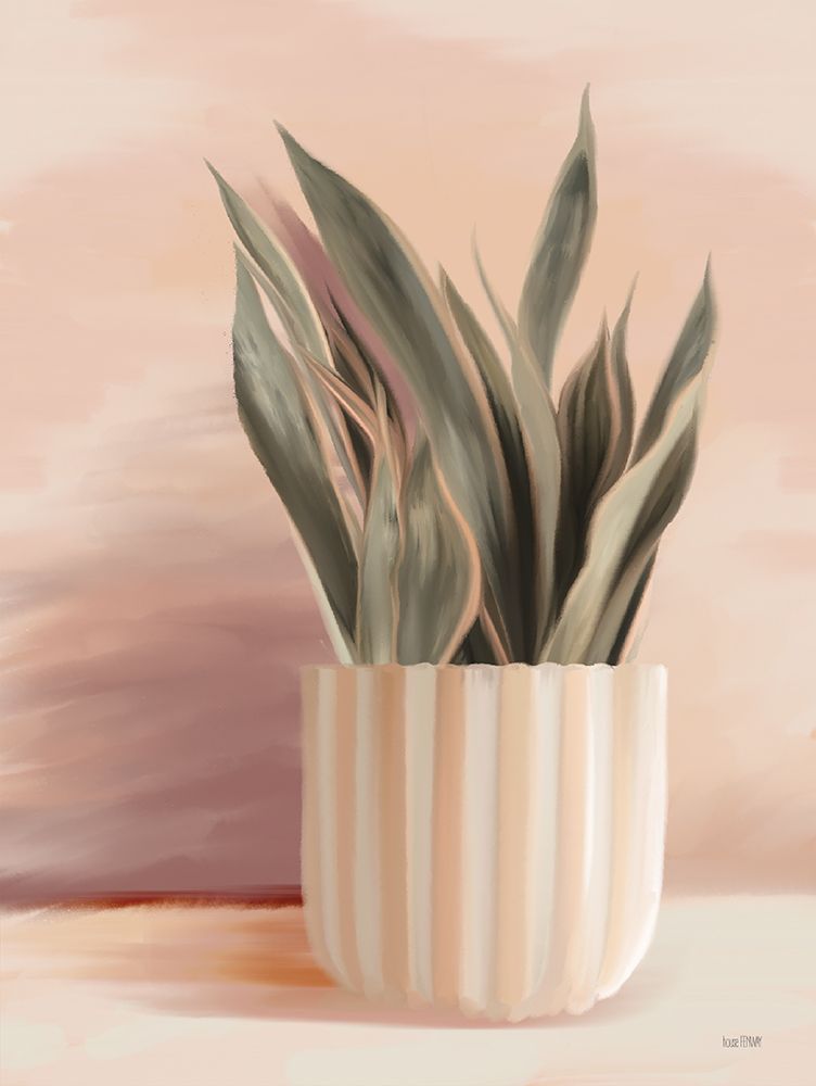 Striped Bohemian Plant II art print by House Fenway for $57.95 CAD