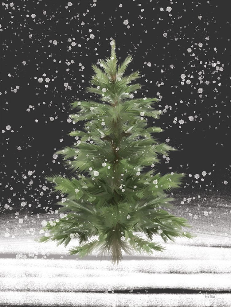 Christmas Snow art print by House Fenway for $57.95 CAD