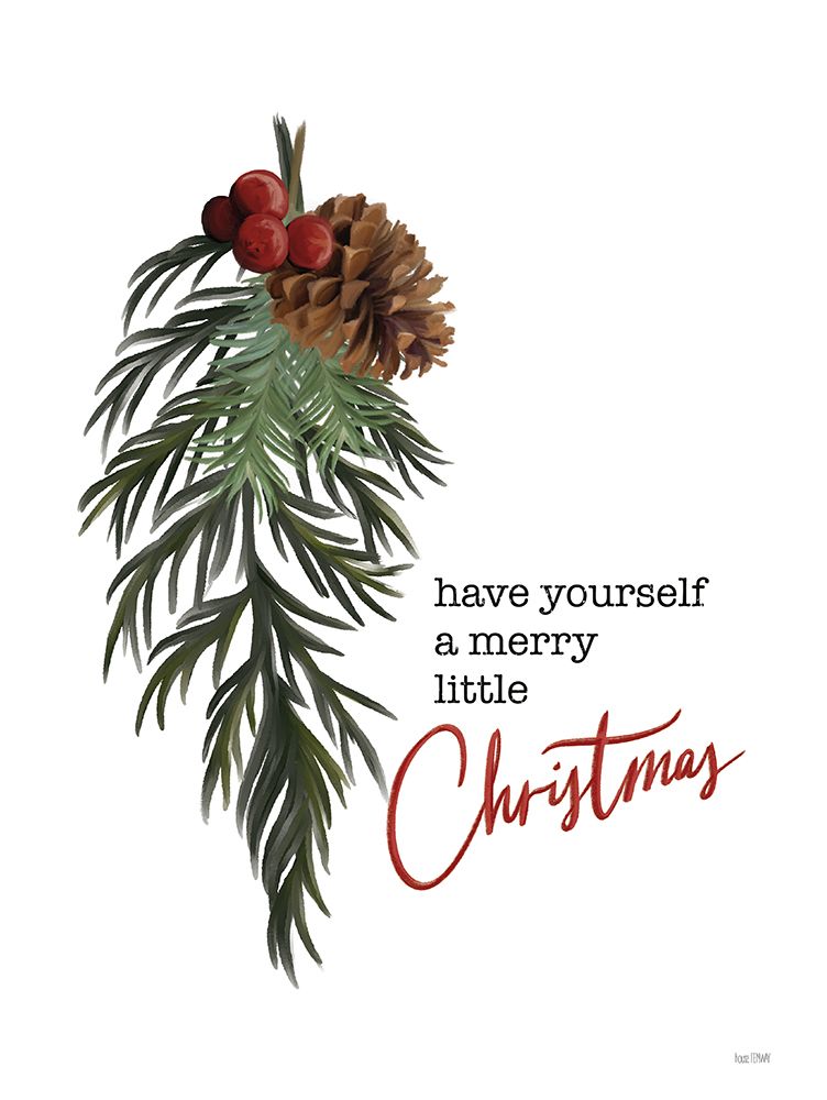Merry Little Christmas art print by House Fenway for $57.95 CAD