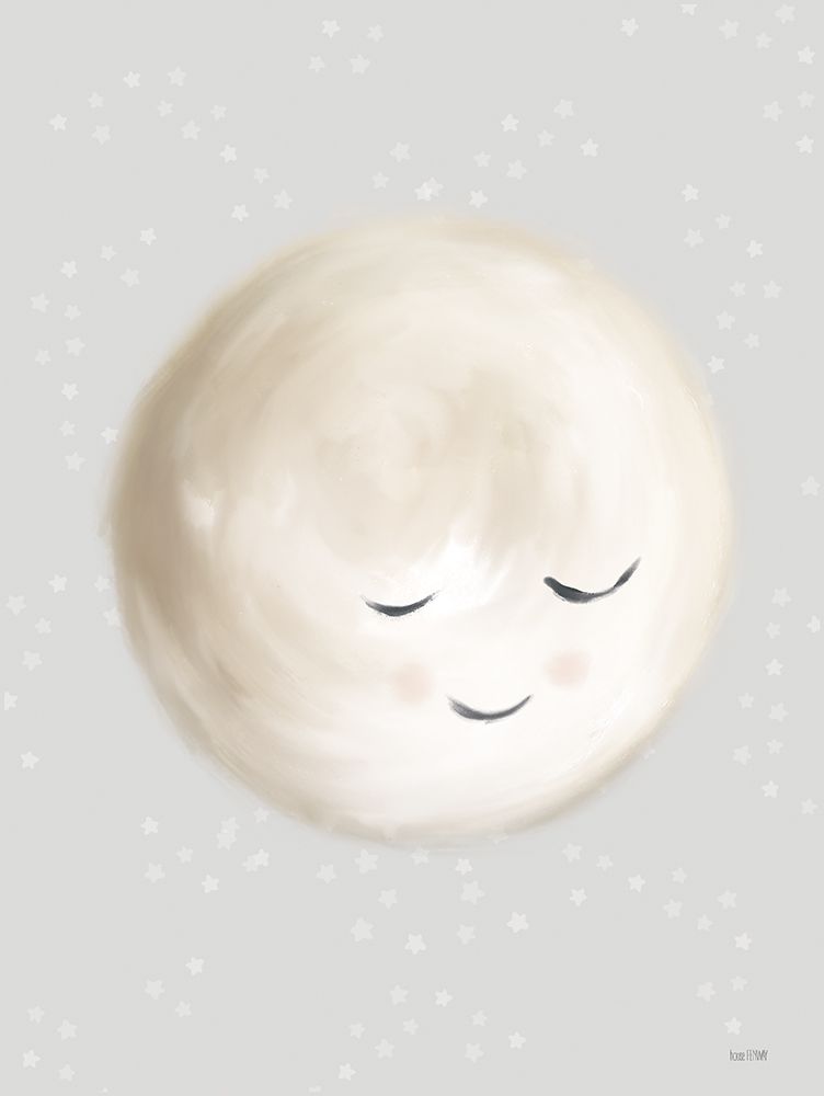 Happy Little Moon I art print by House Fenway for $57.95 CAD