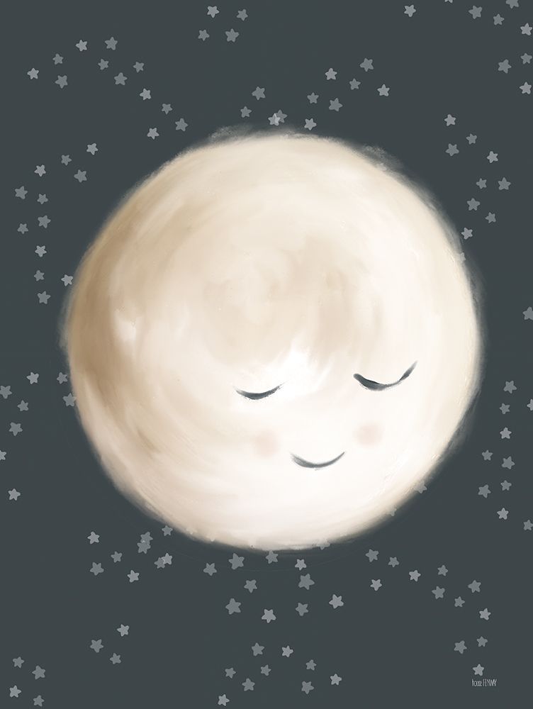 Happy Little Moon II art print by House Fenway for $57.95 CAD