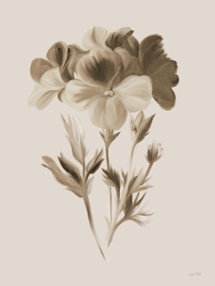 Sepia Botanical I art print by House Fenway for $57.95 CAD