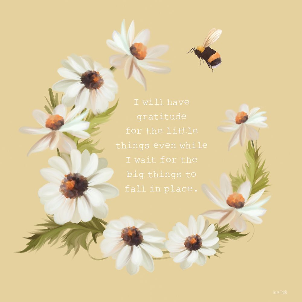 Gratitude for the Little Things art print by House Fenway for $57.95 CAD