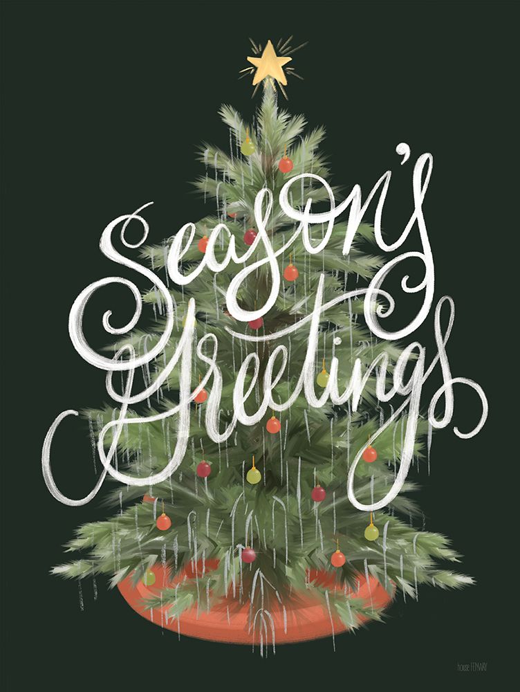 Seasons Greetings art print by House Fenway for $57.95 CAD
