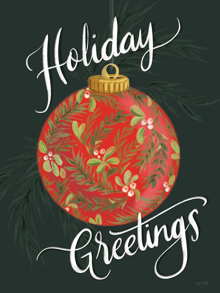 Holiday Greetings art print by House Fenway for $57.95 CAD