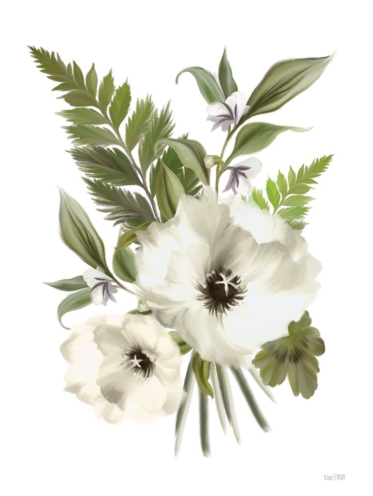 Fern Botanical in White art print by House Fenway for $57.95 CAD