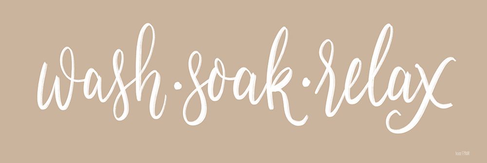 Wash, Soak, Relax art print by House Fenway for $57.95 CAD