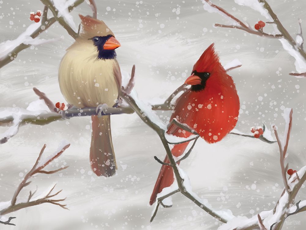 Winter Perch I art print by House Fenway for $57.95 CAD
