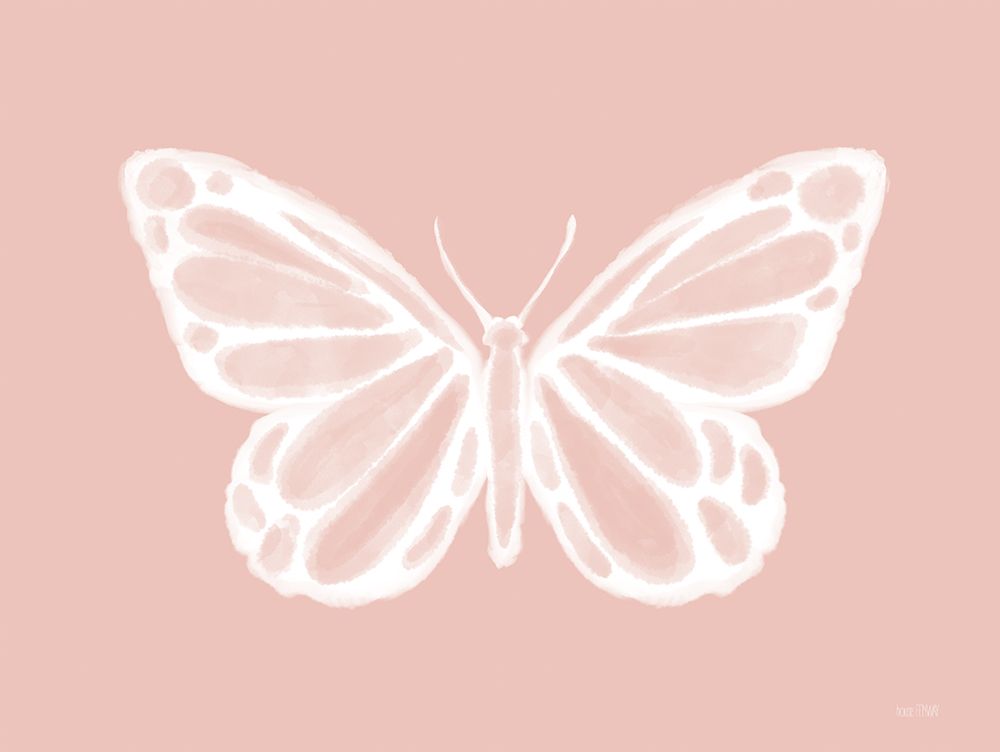 Blush Butterfly art print by House Fenway for $57.95 CAD
