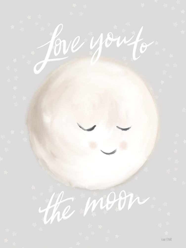 Love You to the Moon art print by House Fenway for $57.95 CAD