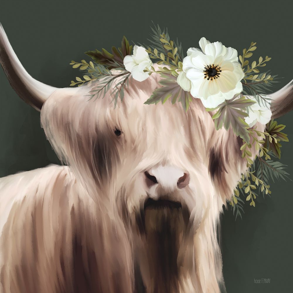 White Petal Highland art print by House Fenway for $57.95 CAD