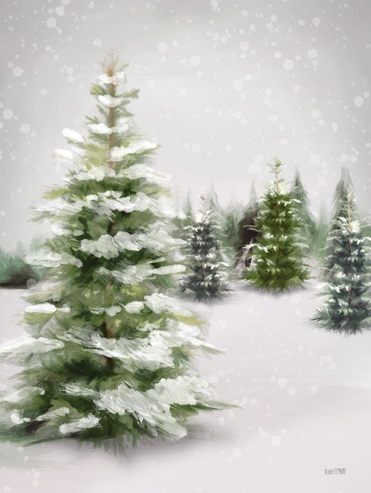 Snowy Wintergreen art print by House Fenway for $57.95 CAD