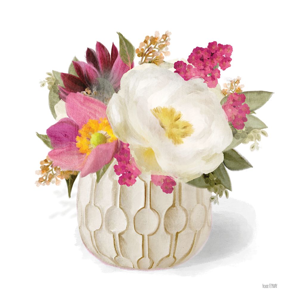 Fuchsia Floral I art print by House Fenway for $57.95 CAD