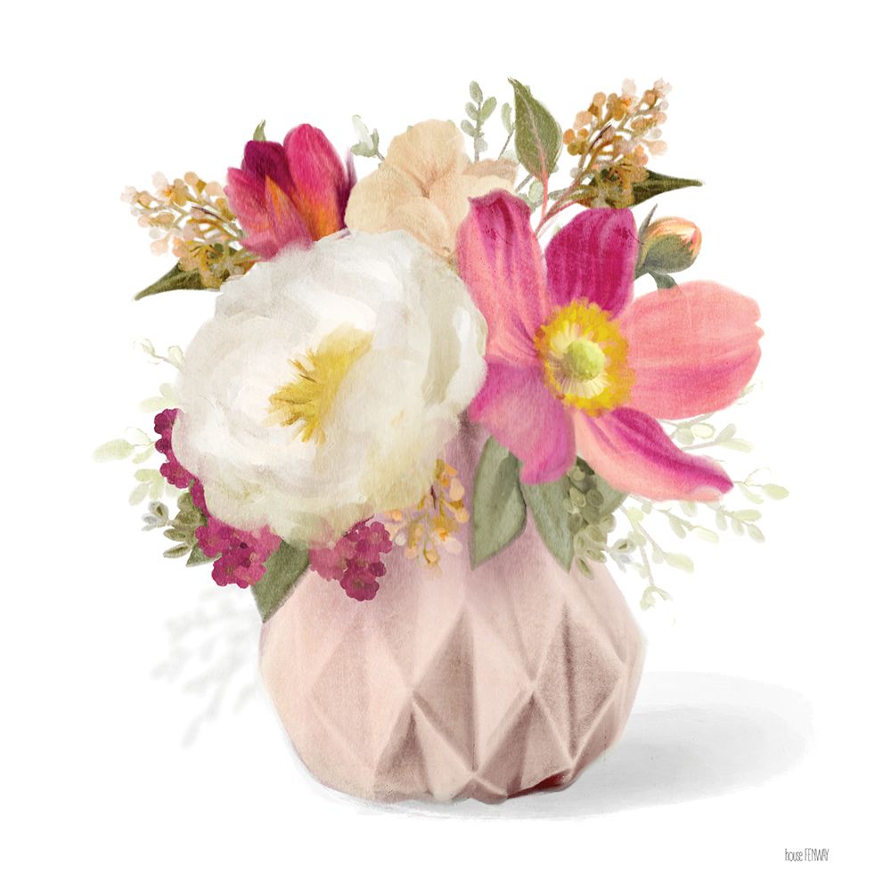 Fuchsia Floral II art print by House Fenway for $57.95 CAD