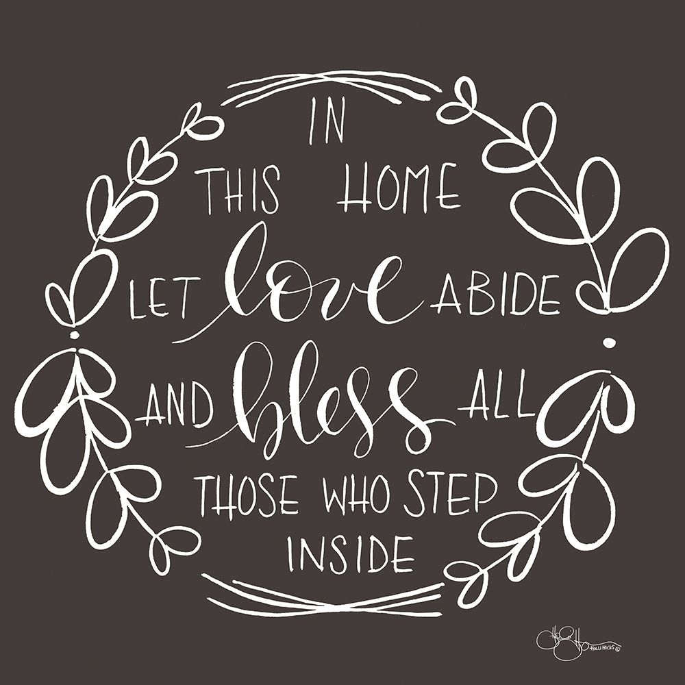 In This Home art print by Hollihocks Art for $57.95 CAD