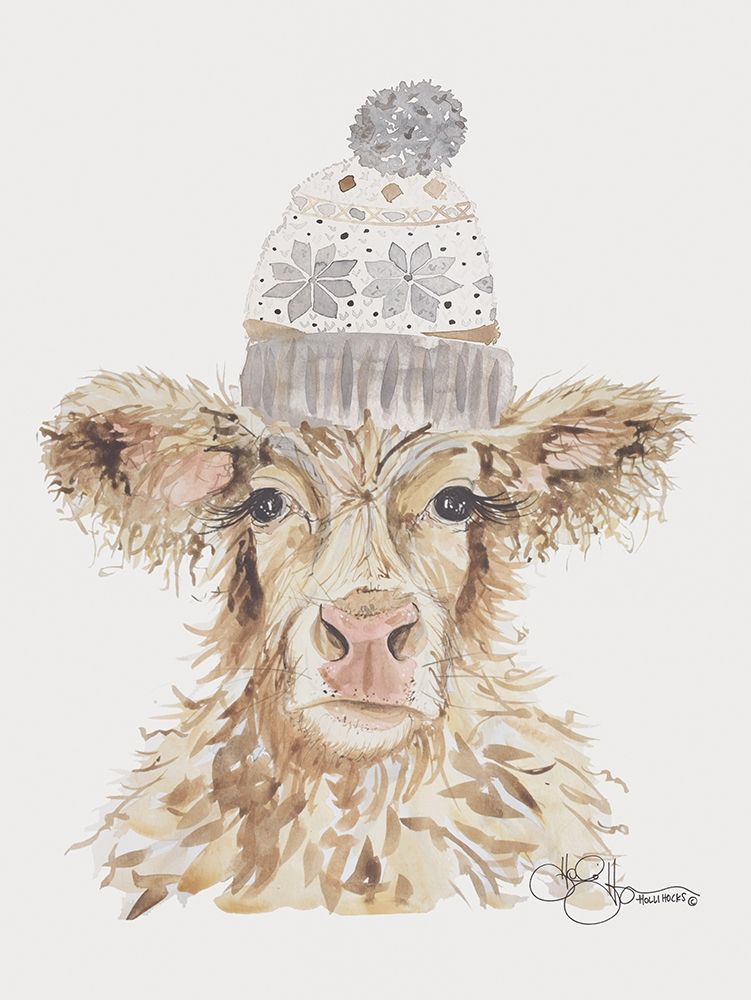 Cozy Cow art print by Hollihocks Art for $57.95 CAD
