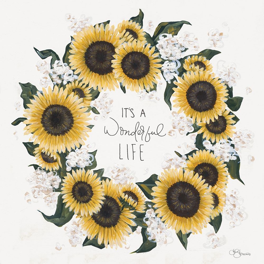 Its A Wonderful Life Wreath art print by Hollihocks Art for $57.95 CAD