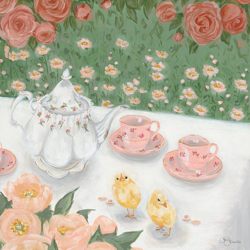 Tea Party art print by Hollihocks Art for $57.95 CAD