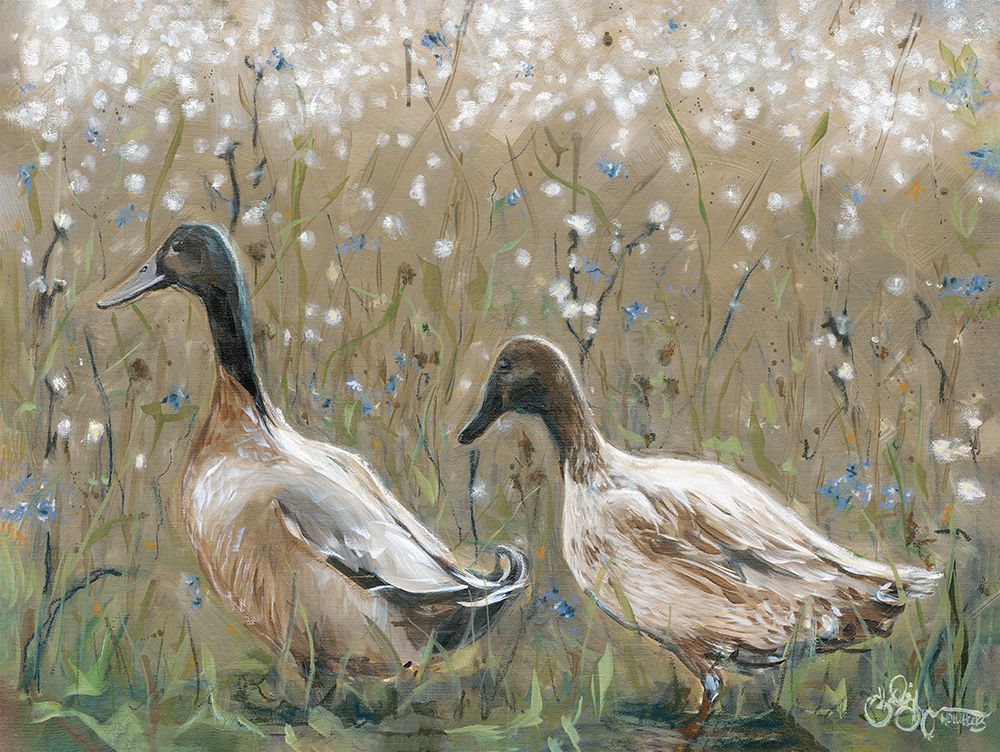 Dainty Ducks art print by Hollihocks Art for $57.95 CAD