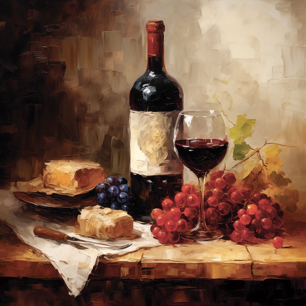 Wine and Cheese art print by Heidi Kuntz for $57.95 CAD