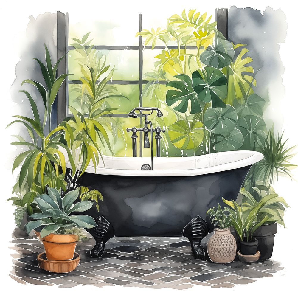 Bathtub Sanctuary 1 art print by Heidi Kuntz for $57.95 CAD