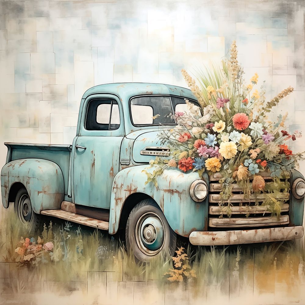 Petals and Pistons art print by Heidi Kuntz for $57.95 CAD