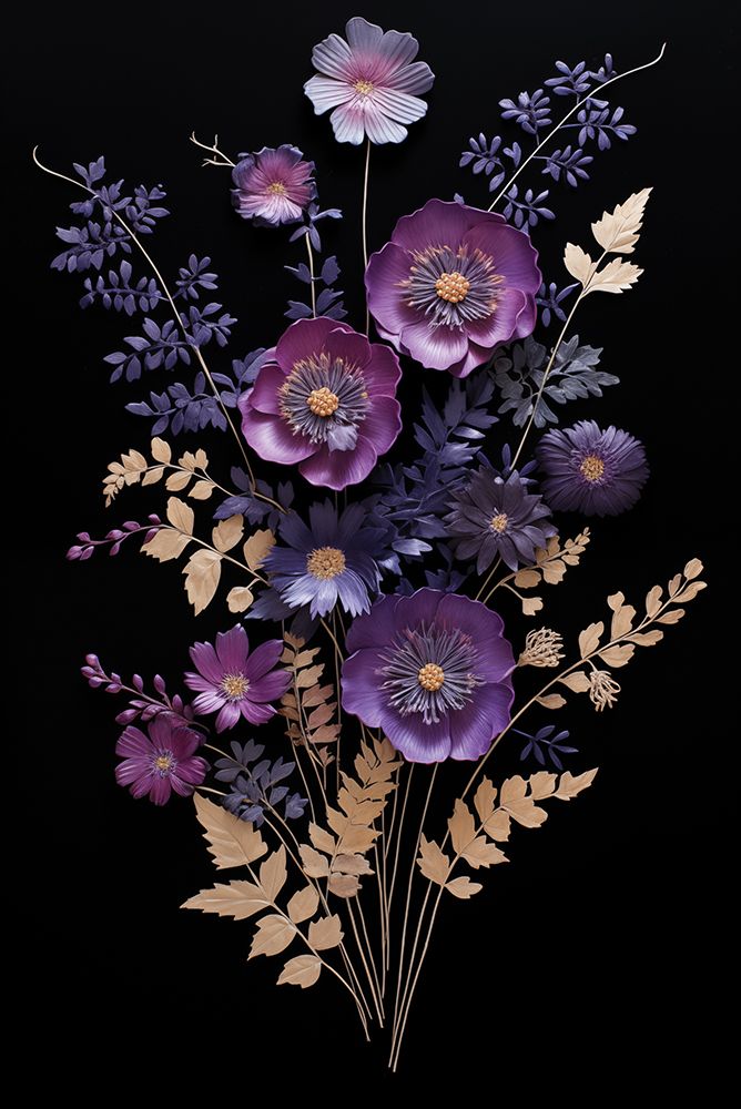 Amethyst Night Bouquet art print by Heidi Kuntz for $57.95 CAD