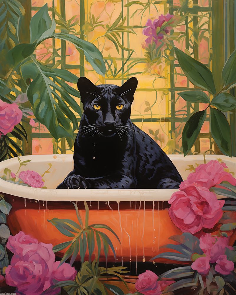 Panther Tropical Retreat art print by Heidi Kuntz for $57.95 CAD