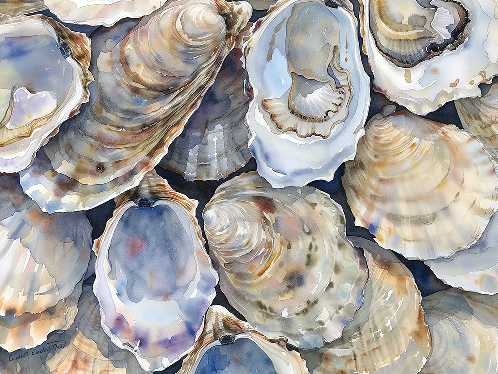 Oyster Shellabration art print by Heidi Kuntz for $57.95 CAD