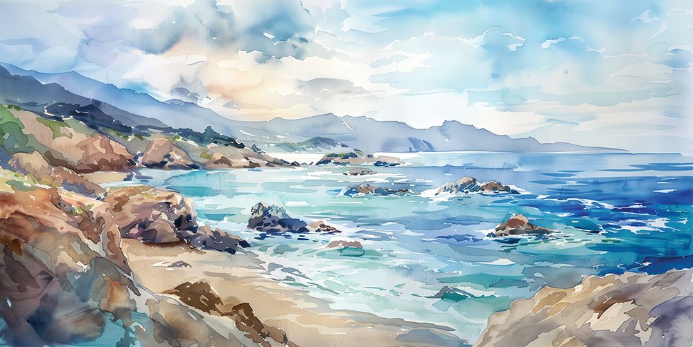 Maine Seascape art print by Heidi Kuntz for $57.95 CAD