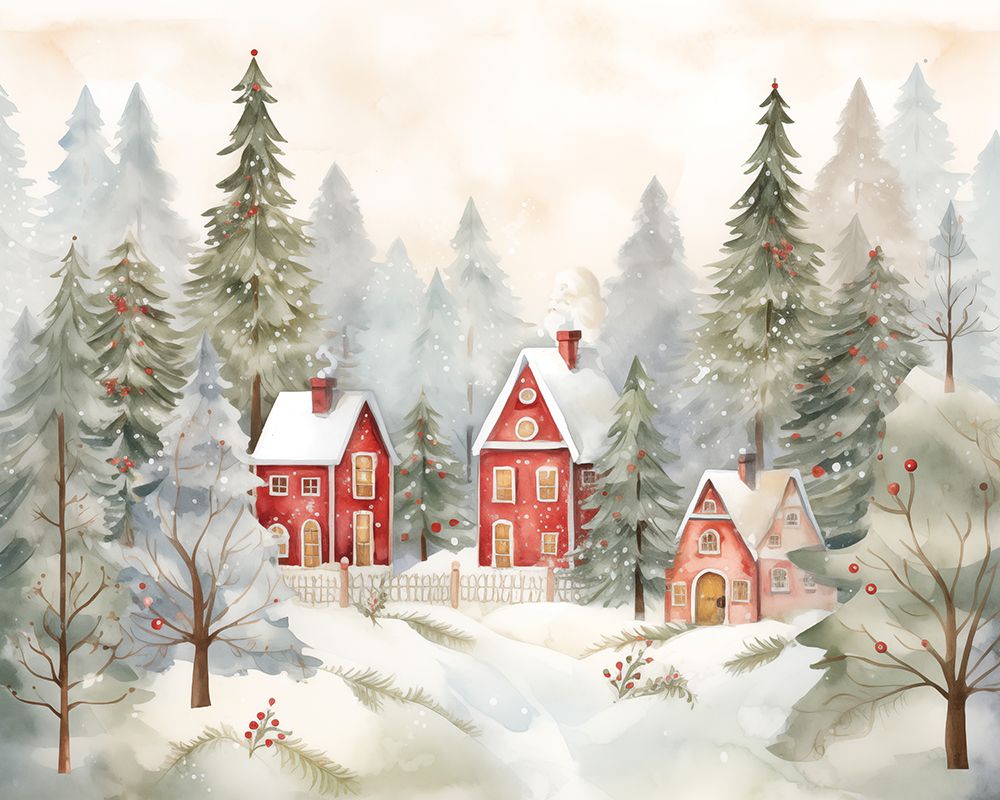 Snowflake Village art print by Heidi Kuntz for $57.95 CAD