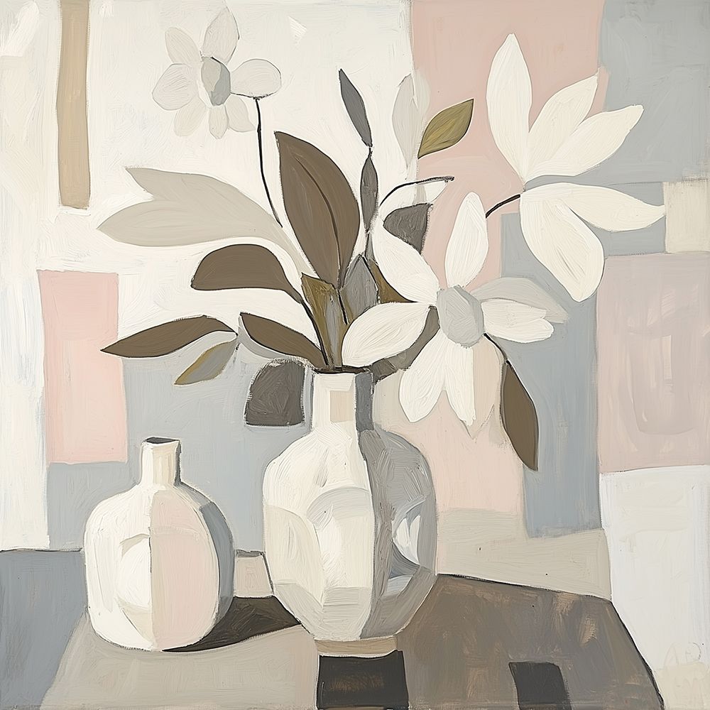 Cubed Floral Vase art print by Heidi Kuntz for $57.95 CAD