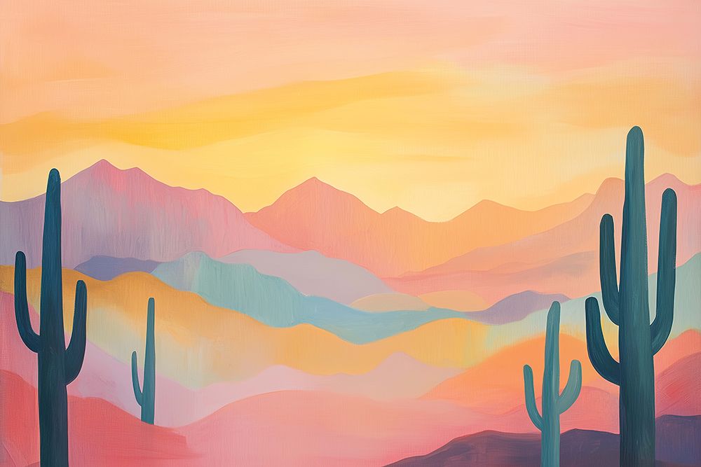 Sunrise Mountains art print by Heidi Kuntz for $57.95 CAD