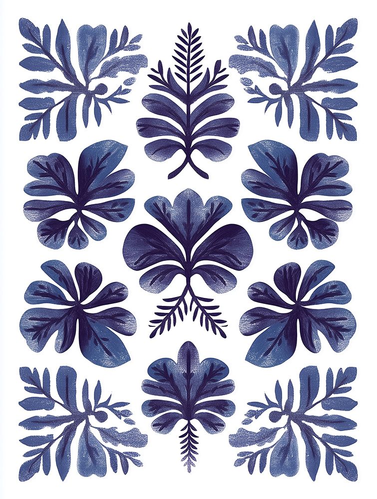 Blue Motif art print by Heidi Kuntz for $57.95 CAD