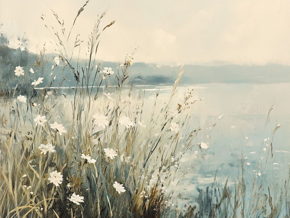 Blooms by the Lake I art print by Heidi Kuntz for $57.95 CAD
