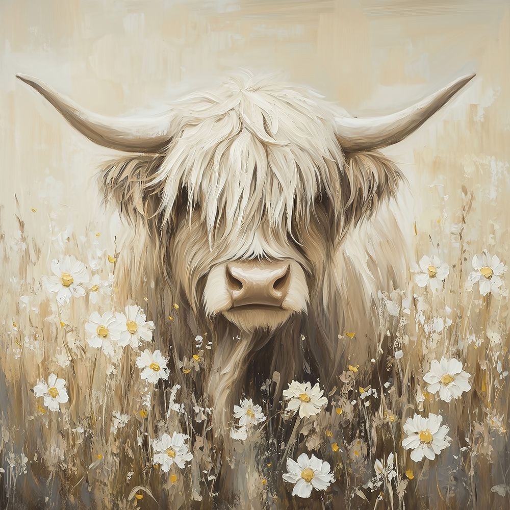 Highland Among the Blooms art print by Heidi Kuntz for $57.95 CAD