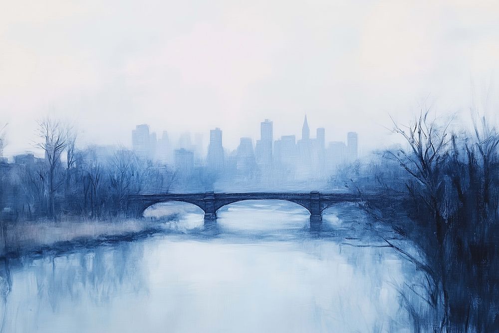 Blue City View art print by Heidi Kuntz for $57.95 CAD